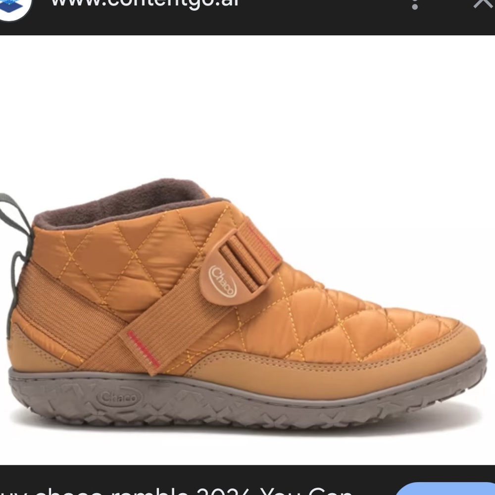 Chaco Ramble Puff Slip-On Shoe Women’s Size 6.5 in Caramel Brown